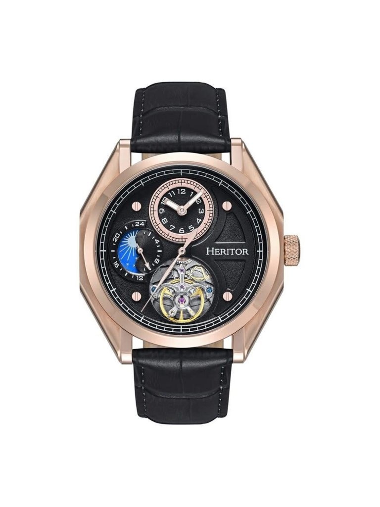 Nwt Heritor Antoni Automatic Black Dial Men's Watch